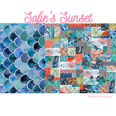 Sofie's Sunset - Neoprene Beach Blanket
