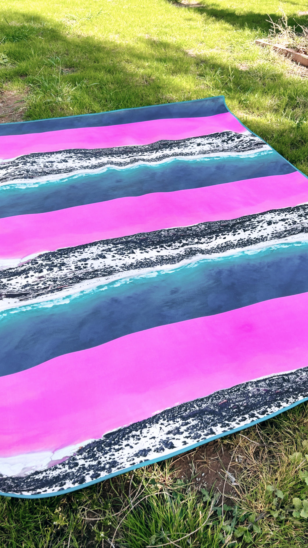 Pink Lake Picnic Blanket